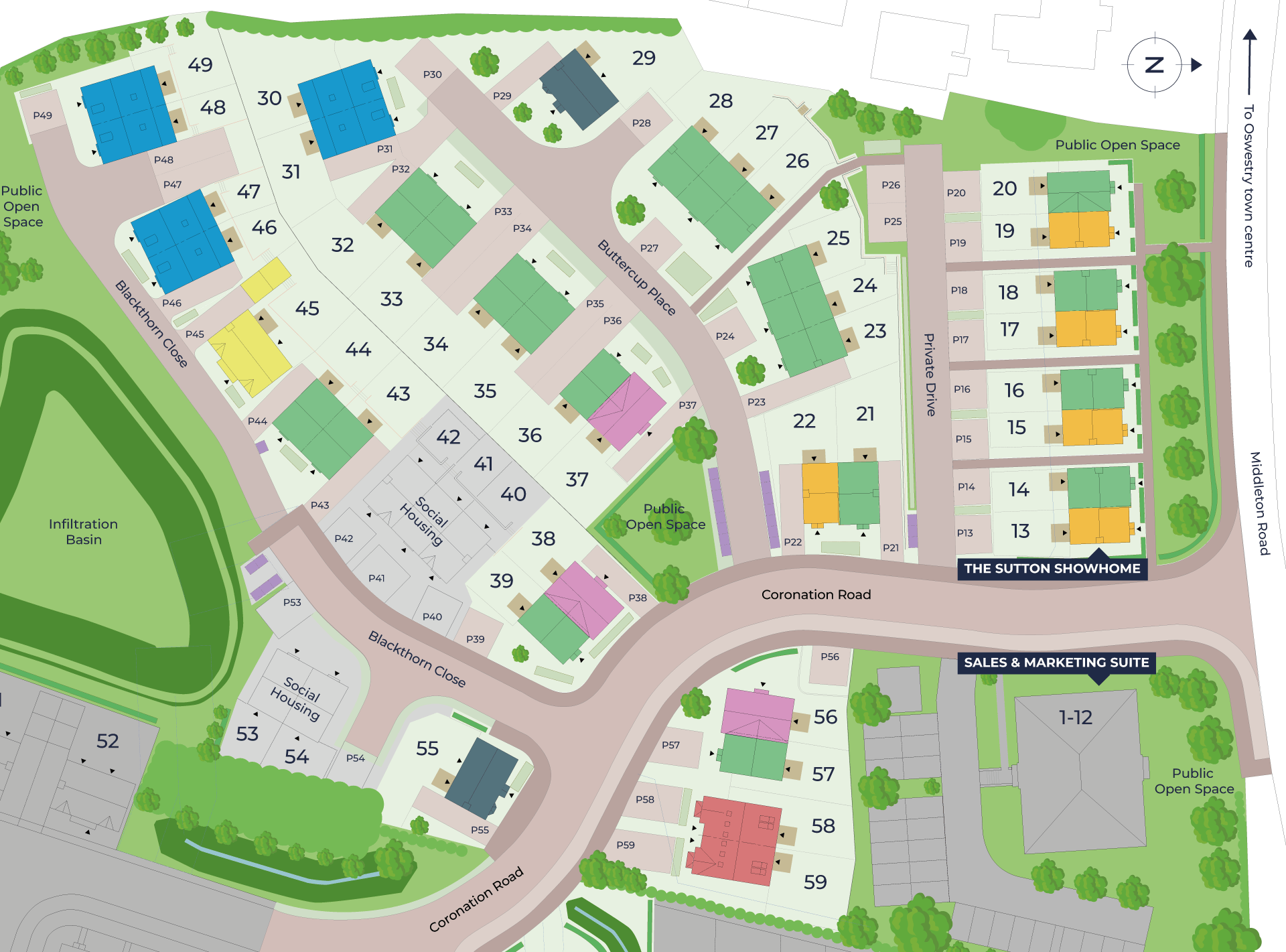 Development site map